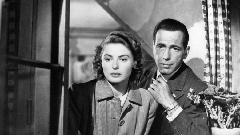 Humphrey Bogart and Ingrid Bergman in Casablanca