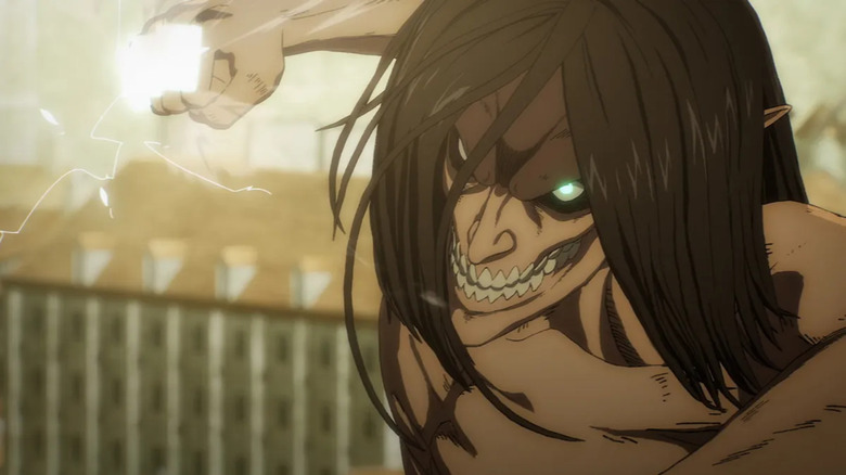 Attack on Titan Eren prepares a punch