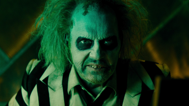 Close-up of Michael Keaton in Beetlejuice Beetlejuice 