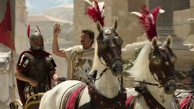 Gladiator II Pedro Pascal horse 