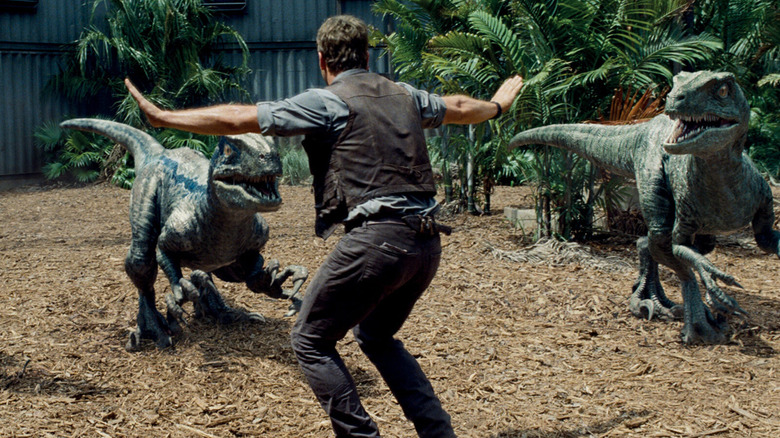 Jurassic World raptors