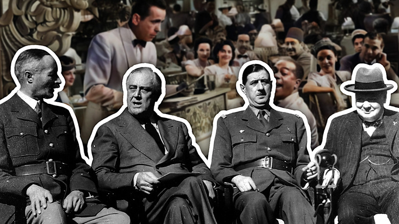 Casablanca Humphrey Bogart Ingrid Bergman Franklin D. Roosevelt Winston Churchill