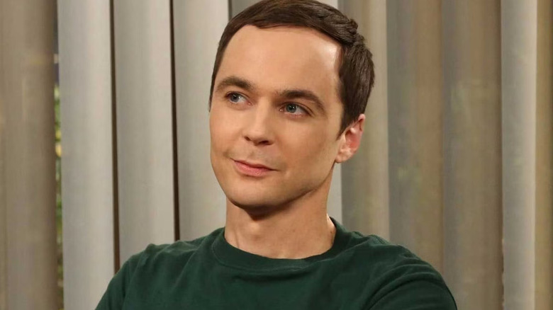 Sheldon smirking