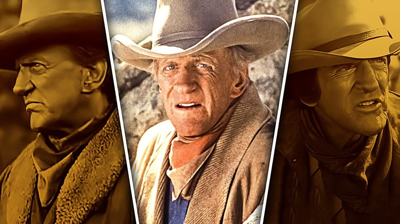 A composite image of stills from Gunsmoke