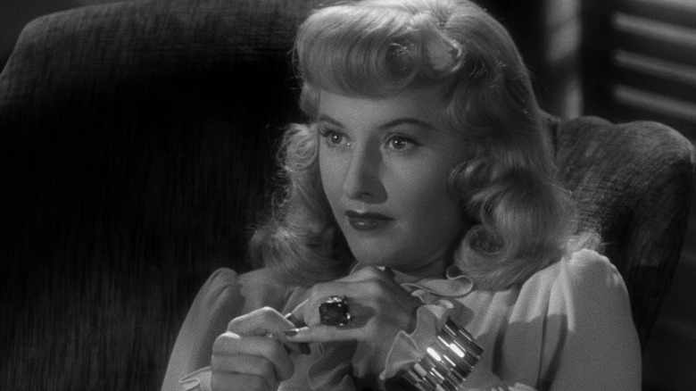 Barbara Stanwyck as Phyllis Dietrichson in Double Indemnity