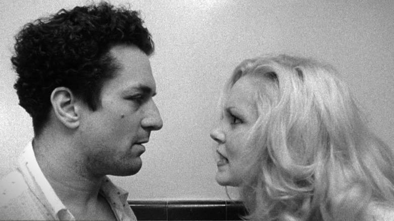 Robert De Niro and Cathy Moriarty in Raging Bull